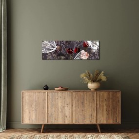 Tablou - Fluture (cu ceas) (90x30 cm)