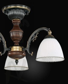 Lustra rustica aplicata cu 3 brate design italian 3800