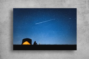 Tablou Canvas - Calatorul cu cortul sub stelele noptii