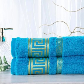STANEX Set de 2 prosoape bambus ROMA turcoaz, 50 x 100 cm
