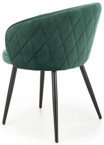 Scaun de sufragerie Kieth (verde închis). 1039623