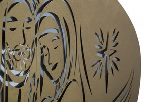 Panou decorativ auriu din metal, 120x2x60 cm, Nativity-B Mauro Ferretti