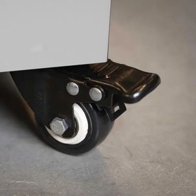 Șemineu de exterior pe gaz Planika Faro GAS 142x36 cm 8kW alb + capac de protecție