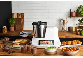 Robot de bucătărie alb/argintiu Click and Cook – Tefal