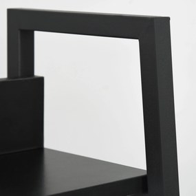 HOMCOM Bibliotecă poliță de depozitare Stil Industrial înclinat 5 Nivele 70L x 35l x 150H cm Negru | Aosom Romania