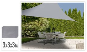 ProGarden Parasolar din panza, gri, 3x3x3 m, triunghi