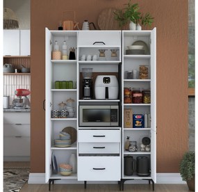 Set dulapuri bucătărie Jenaretta 18 (alb + negru). 1107090