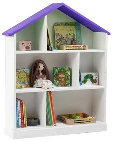 Casuta biblioteca BookHouse, Material Lemn Masiv - Iris Purple