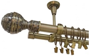 Galerie dubla tavan BETINA - 25/19 - AUR ANTIC (Alege marime: 280 cm)