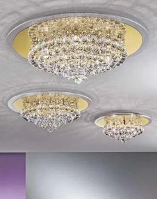 Plafoniera eleganta cristal K9 diam. 38cm Gloria DLU 2378/4/38 gold OR