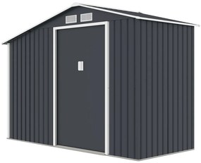 Furnigo Casuță de grădină 278x127x195 cm - gri închis
