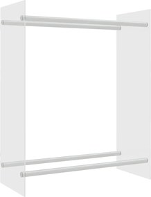 vidaXL Rastel lemne de foc transparent 80x35x100 cm sticlă securizată