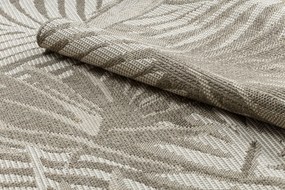 Covor sisal Floorlux 20504 Frunze gri si şampanie Junglă