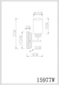 Aplica de perete minimalista ROWENA