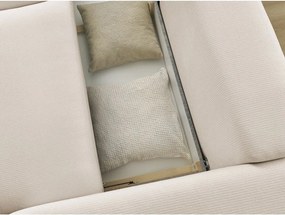 Canapea bej extensibilă/cu spațiu de depozitare 265 cm Ezechiel – Bobochic Paris