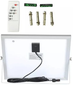 Proiector solar LED reglabil 16W/3,2V 4000K IP65 cu telecomandă