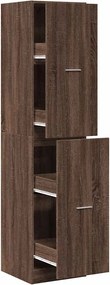 vidaXL Dulap de farmacie, stejar maro, 40x41x174,5 cm, lemn prelucrat