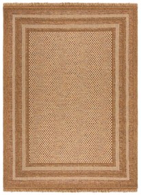 Covor pentru exterior și interior în culoare naturală 120x170 cm Layla Border – Flair Rugs