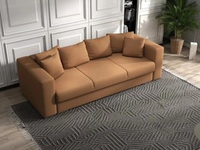 Canapea extensibilă dumonde cu ladă de depozitare si sezut confortabil din spuma high-density, Gloria Enjoy Mango 240x100 cm