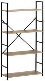 Raft GD-224 OAK Stor, 4 etajere, 58,5 x 23,5 x112,5 cm, 4 etaje
