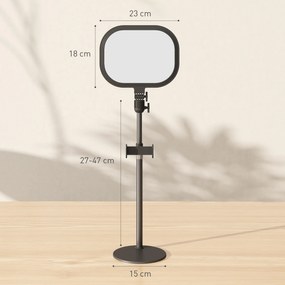 HOMCOM Lampă LED reglabilă: 5 culori, 10 niveluri, memorie – birou/dormitor. | Aosom Romania
