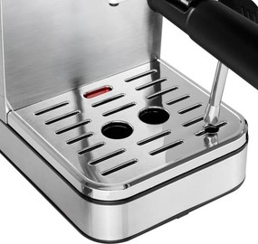 Aparat de espresso 7-în-1 Camry CR 4389, 1200 W, 20 bar, 1,7 l, control PID, panou LCD tactil, încălzire cești, extracție la rece, oțel inoxidabil