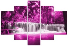 Tablou - Cascadă, violet (150x105 cm)