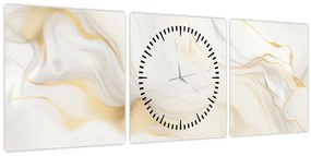 Tablou - Abstracție cu decor (cu ceas) (90x30 cm)