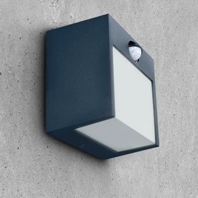 Aplică LED de exterior cu senzor Brilagi TERNI LED/12W/230V antracit IP44