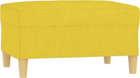 vidaXL Taburet, galben deschis, 70x55x41 cm, material textil