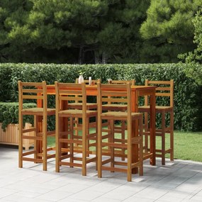 vidaXL Taburete de bar, 6 buc., lemn masiv de acacia