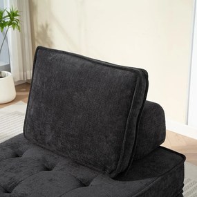 Canapea multifuncțională extensibilă CALMERO - negru