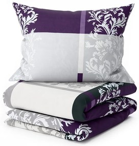 Lenjerie de pat din bumbac DELUXE violet Dimensiune lenjerie de pat: 2 buc 70 x 90 cm | 200 x 220 cm