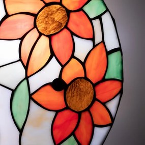 BRILAGI - Tiffany plafonieră din vitralii SUNFLOWER 2xE27/60W/230V Ø 40 cm