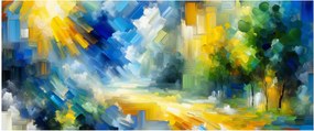 Tablou - Zi însorită abstractă (120x50 cm)