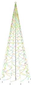 Brad de Craciun cu tarus, 3000 LED-uri, multicolor, 800 cm 1, Multicolour, 800 x 230 cm, Becuri LED in forma zigzag