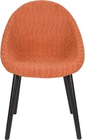 Scaun de sufragerie portocaliu tapițat Fenna – Dutchbone
