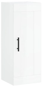 830526 vidaXL Dulap de perete, alb extralucios, 34,5x34x90 cm, lemn prelucrat