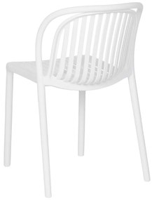 Scaun de dining alb din plastic Alia – Ixia