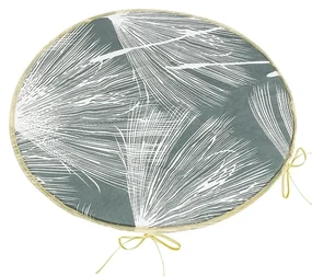 Bellatex Perna Adéla rotundă netedă Puf gri, 40 x40 cm