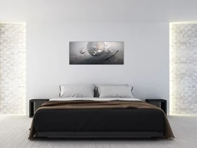 Tabloul bilelor abstracte (120x50 cm)