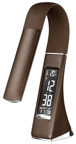 Solight WO46-H - LED lampa de masa dimmabila cu display LED/6W/230V maro