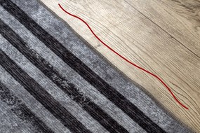 MIRO 51325.805 covor lavabil Geometric, linii anti-alunecare - gri - SECUNDAR-COTATI PRODUSUL