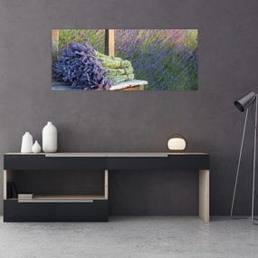Tablou - Buchețele de lavandă (120x50 cm)