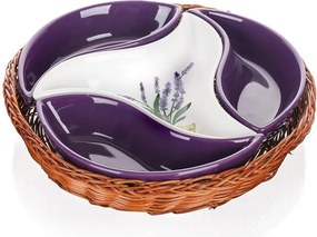 BANQUET Bol din ceramică pentru servire din 4 piese LAVENDER, BANQUET