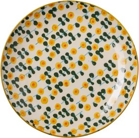Farfurie din ceramica, D25.5cm Retro Flowers