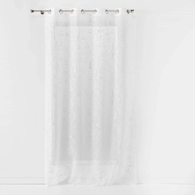 Perdea sufragerie cu ghidaje ARTY LINE, imprimeu metalizat, 140 x 240 cm