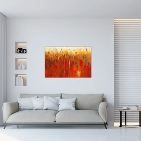 Tablou cu abstracție pictată (90x60 cm)