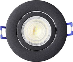 Eglo 902287 - Set 3x LED RGBW, spot încastrat reglabil SALICETO-Z LED/4,7W/230V, negru