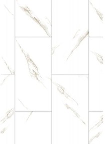 Mexen River White probă de panouri vinilice SPC 6,5 mm, substrat IXPE 1,5 mm, 4 V-Fugă, Jazz White - F1150-S